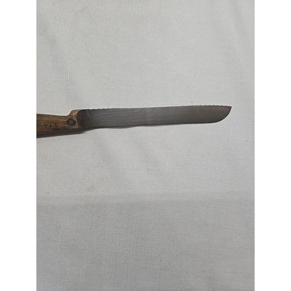 Harvard Cutlery #574 Hand Sharpened Knife Stain Free Steel USA Wood Handles
